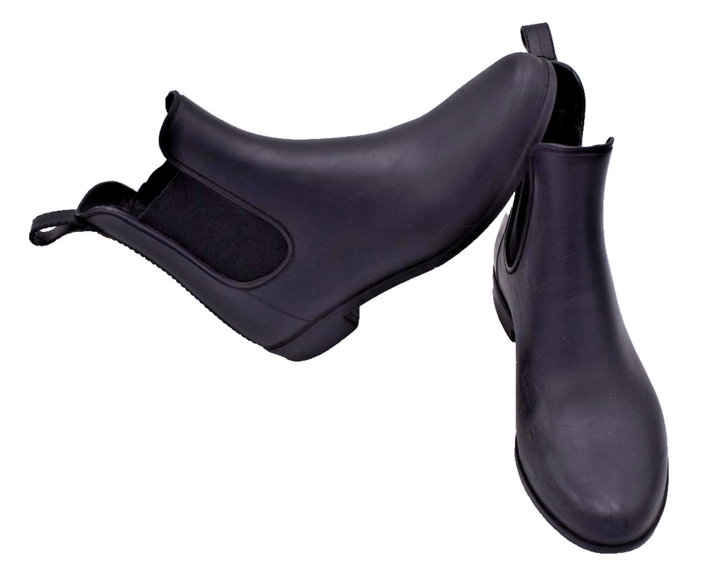 SAM EDELMAN Tinsley Matte Black Chelsea Rain Boot - US Womens 8M